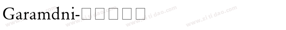Garamdni字体转换