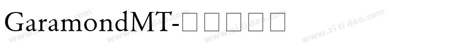 GaramondMT字体转换