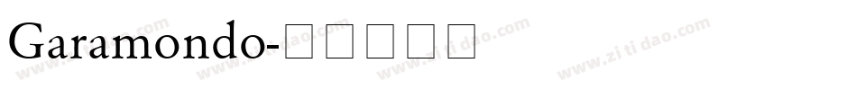 Garamondo字体转换