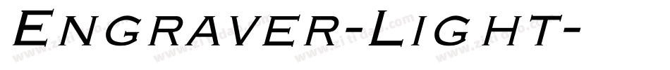 Engraver-Light字体转换
