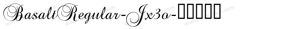 BasaltRegular-Jx3o字体转换