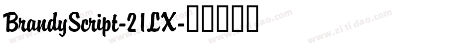 BrandyScript-21LX字体转换