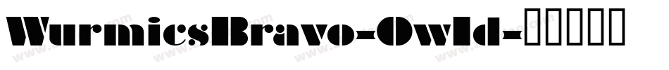 WurmicsBravo-Ow1d字体转换