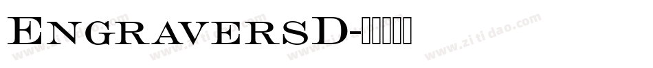 EngraversD字体转换