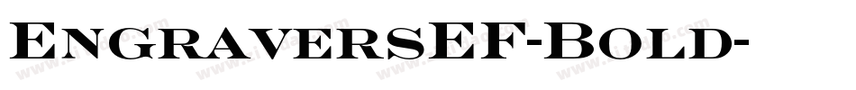 EngraversEF-Bold字体转换