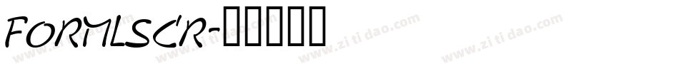 FORMLSCR字体转换