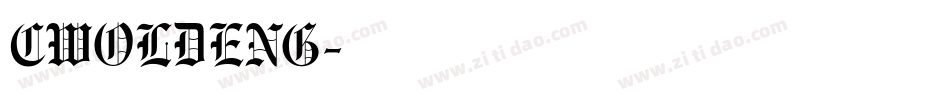 CWOLDENG字体转换