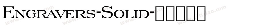 Engravers-Solid字体转换