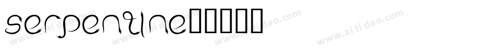 Serpentine字体转换