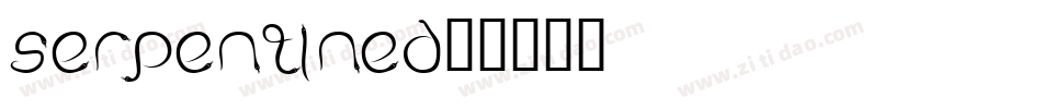 serpentineD字体转换