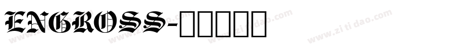 ENGROSS字体转换