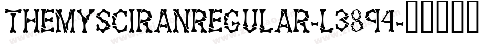 ThemysciranRegular-L3894字体转换