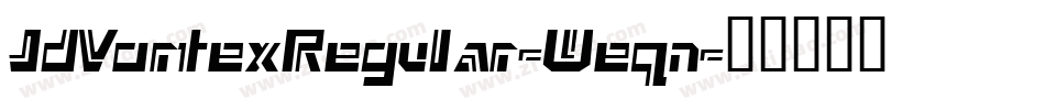 JdVortexRegular-Weqn字体转换