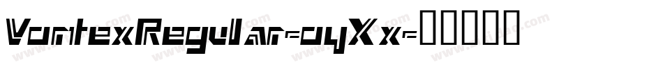 VortexRegular-oyXx字体转换