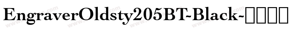 EngraverOldsty205BT-Black字体转换