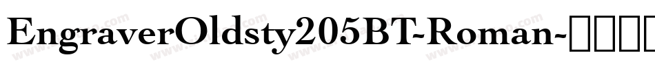 EngraverOldsty205BT-Roman字体转换