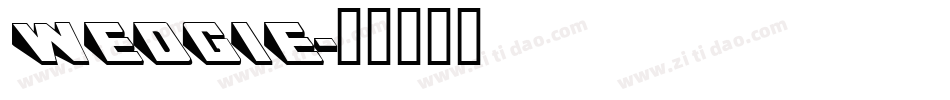 WEDGIE字体转换