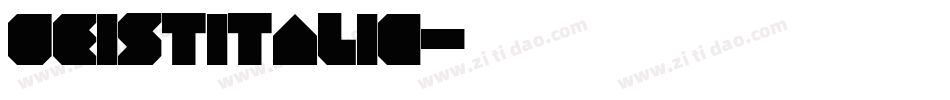 GeistItalic字体转换