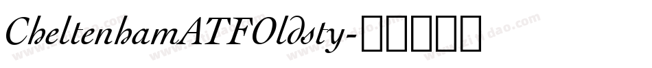 CheltenhamATFOldsty字体转换