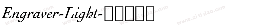 Engraver-Light字体转换
