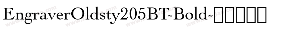 EngraverOldsty205BT-Bold字体转换
