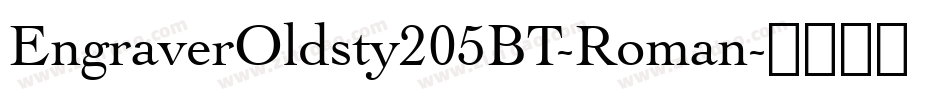 EngraverOldsty205BT-Roman字体转换
