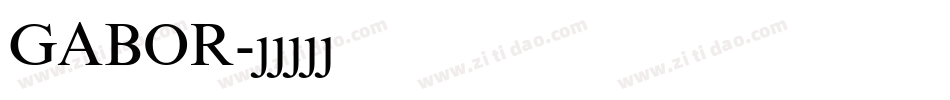 GABOR字体转换