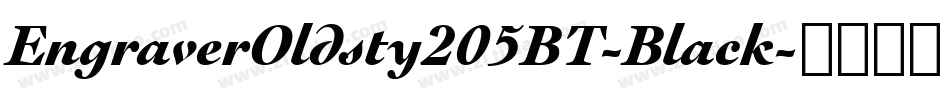 EngraverOldsty205BT-Black字体转换