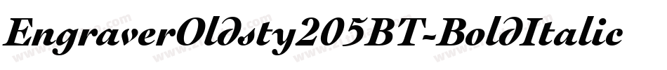 EngraverOldsty205BT-BoldItalic字体转换
