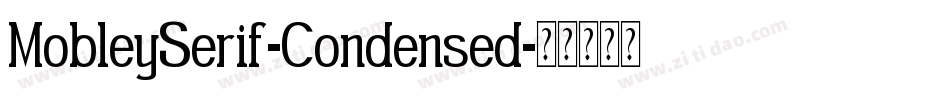 MobleySerif-Condensed字体转换