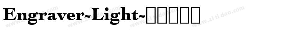 Engraver-Light字体转换
