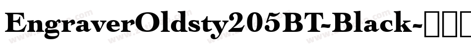 EngraverOldsty205BT-Black字体转换
