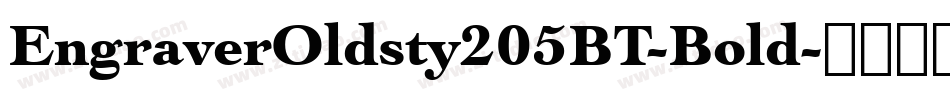 EngraverOldsty205BT-Bold字体转换