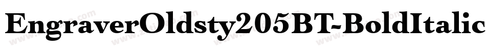 EngraverOldsty205BT-BoldItalic字体转换
