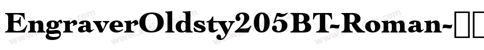 EngraverOldsty205BT-Roman字体转换