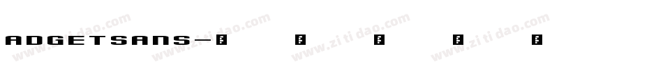 ADGETSANS字体转换