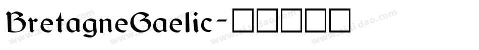 BretagneGaelic字体转换