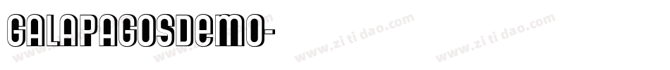 galapagosdemo字体转换