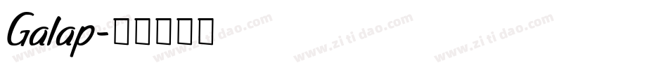 Galap字体转换
