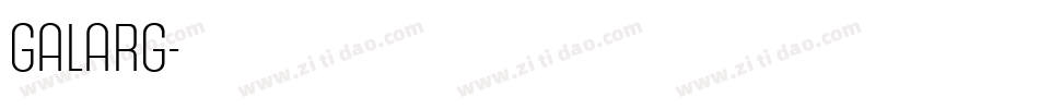 GALARG字体转换