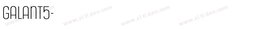 Galant5字体转换