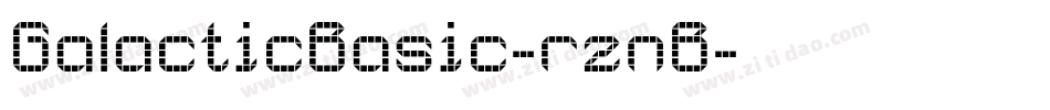 GalacticBasic-rznB字体转换