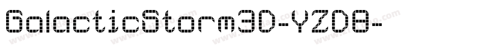 GalacticStorm3D-YZD8字体转换
