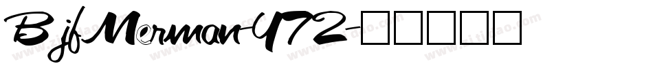 BjfMerman-Y72字体转换