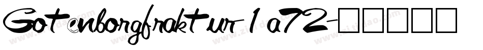 Gotenborgfraktur-1a72字体转换
