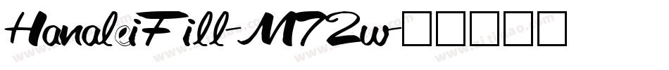 HanaleiFill-M72w字体转换