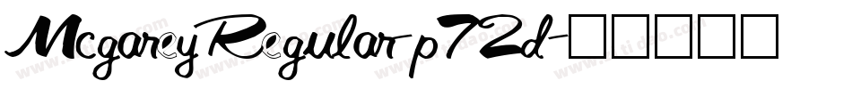 McgareyRegular-p72d字体转换