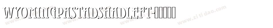 WyomingPastadShadLeft字体转换