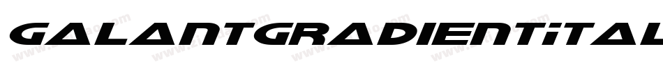 GalantGradientItalic-BJr5字体转换