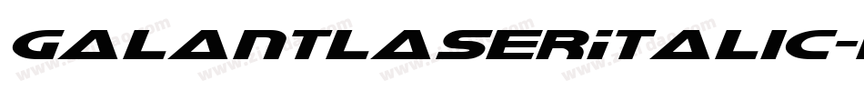 GalantLaserItalic-KrPp字体转换